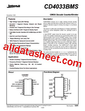 cd4033|CD4033 Datasheet(PDF) .